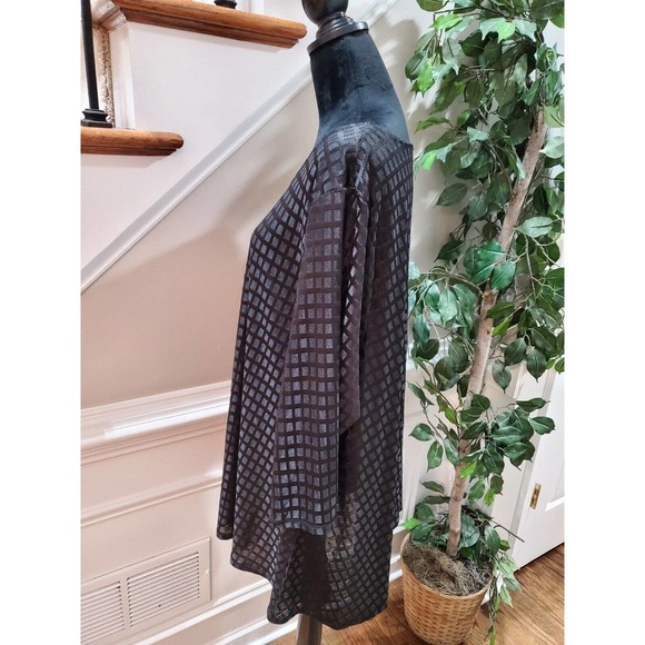 Grace Elements Women's Black Polyester Round Neck Long Sleeve Top Blouse Size 3X - Picture 6 of 15